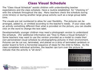 Class Visual Schedule