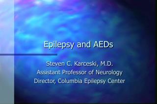 Epilepsy and AEDs