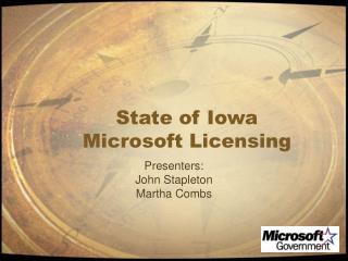 State of Iowa Microsoft Licensing