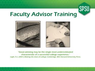 Faculty Advisor Training