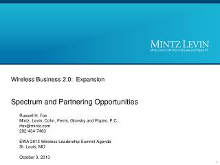 Wireless Business 2.0: Expansion