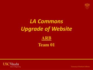 LA Commons Upgrade of Website