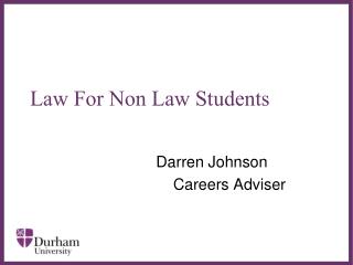 Law For Non Law Students