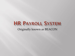 HR Payroll System