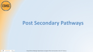 Post Secondary Pathways
