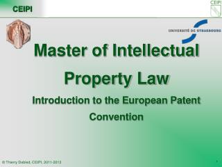 Master thesis intellectual property law
