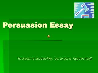 Persuasion Essay