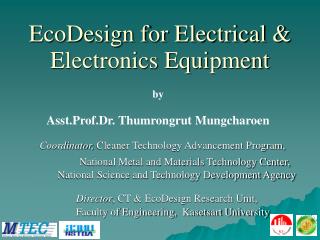 EcoDesign for Electrical & Electronics Equipment
