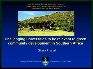 Challenging universities to be relevant to green community development in Southern Africa