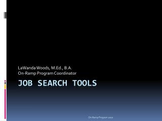 Job Search Tools