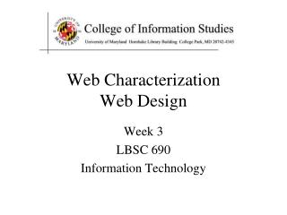 Web Characterization Web Design