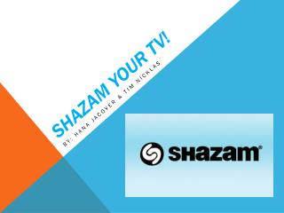 Shazam your TV!