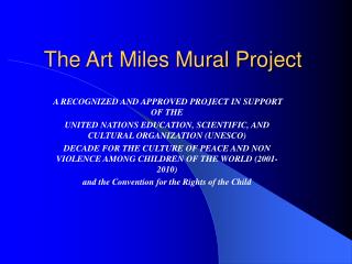 The Art Miles Mural Project