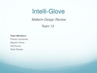 Intelli -Glove