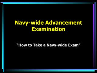 Navy-wide Advancement Examination