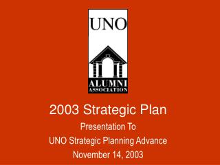 2003 Strategic Plan