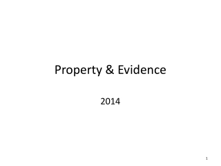 Property & Evidence