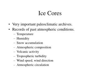 Ice Cores