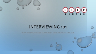 Interviewing 101