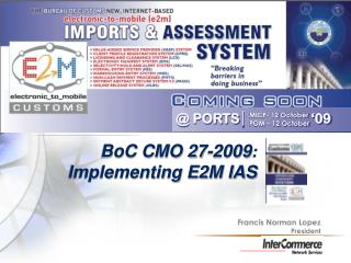 MICP- 12 October 	POM – 12 October