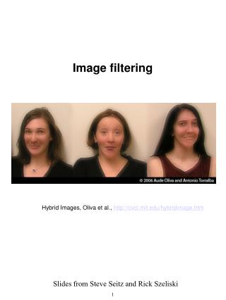 Image filtering