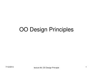 OO Design Principles