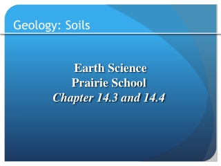 Geology: Soils