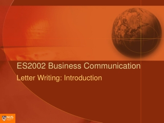 ES2002 Business Communication