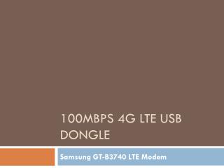 100Mbps 4G LTE USB Dongle - Samsung GT-B3740