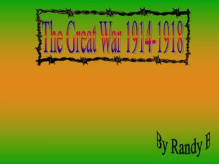 The Great War 1914-1918
