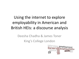 Using the internet to explore employability in American and British HEIs: a discourse analysis