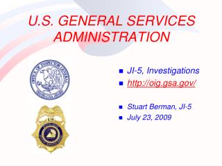 U.S. GENERAL SERVICES ADMINISTRATION