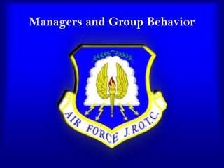 Managers and Group Behavior