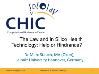 The Law and In Silico Health Technology: Help or Hindrance?