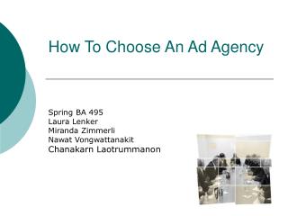 How To Choose An Ad Agency