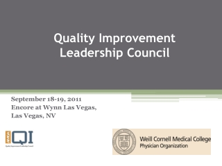 Quality Improvement Leadership Council