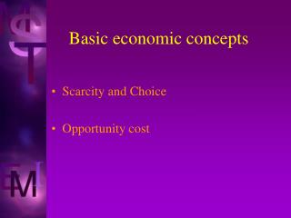 Basic economic concepts