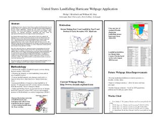 United States Landfalling Hurricane Webpage Application