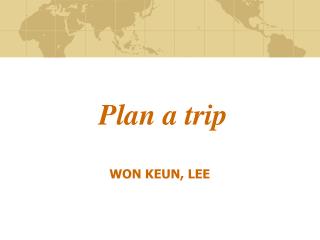 Plan a trip