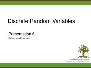 PPT - Discrete Random Variables PowerPoint Presentation, free download ...