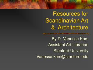 Resources for Scandinavian Art & Architecture