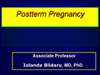 Postterm Pregnancy