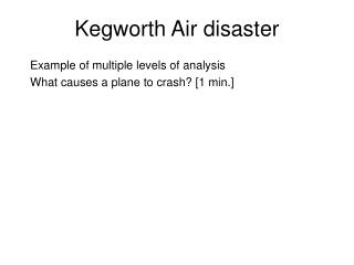 Kegworth Air disaster