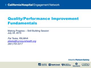 Quality/Performance Improvement Fundamentals
