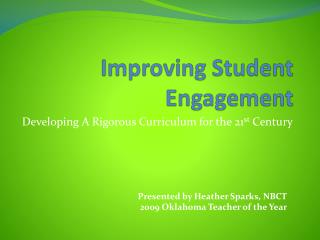Improving Student Engagement