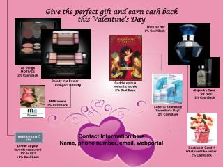 Give the perfect gift and earn cash back this Valentine’s Day