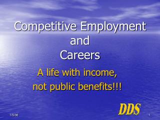 Competitive Employment and Careers
