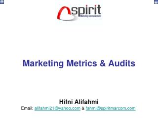 Marketing Metrics & Audits
