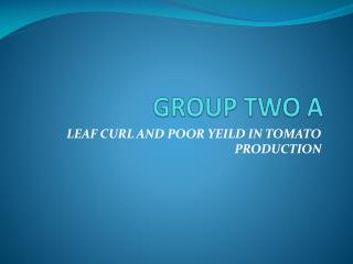 GROUP TWO A