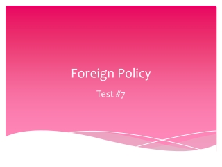 Foreign Policy